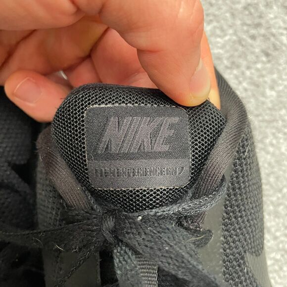 Nike Flex Experience RN7 Sneakers Shoes Womens 10Solid Black Lace Up Active Run - Picture 13 of 13